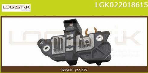 LGK LGK022018615 - Voltage regulator, alternator autospares.lv