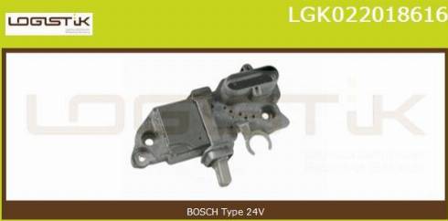 LGK LGK022018616 - Voltage regulator, alternator autospares.lv