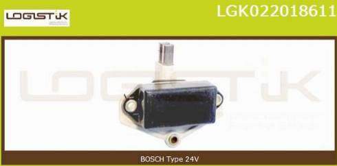 LGK LGK022018611 - Voltage regulator, alternator autospares.lv