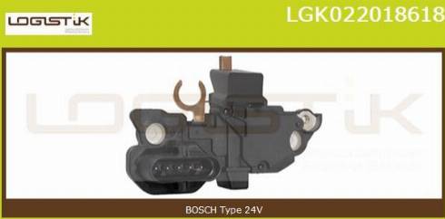 LGK LGK022018618 - Voltage regulator, alternator autospares.lv