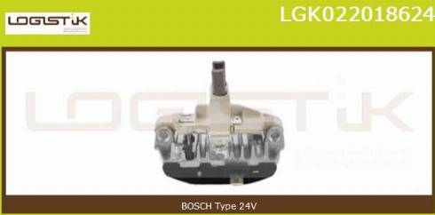 LGK LGK022018624 - Voltage regulator, alternator autospares.lv