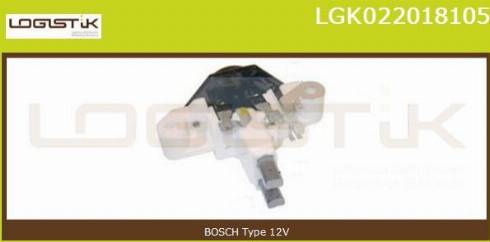 LGK LGK022018105 - Voltage regulator, alternator autospares.lv