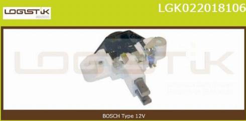 LGK LGK022018106 - Voltage regulator, alternator autospares.lv