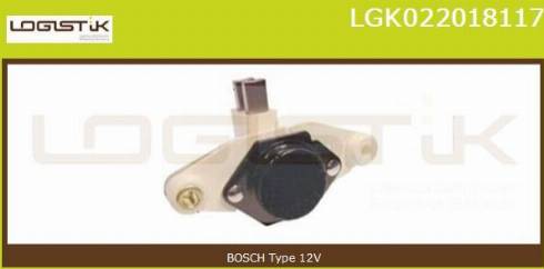 LGK LGK022018117 - Voltage regulator, alternator autospares.lv