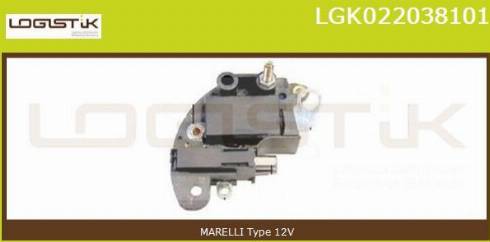 LGK LGK022038101 - Voltage regulator, alternator autospares.lv