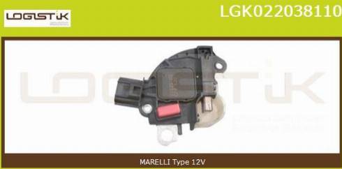 LGK LGK022038110 - Voltage regulator, alternator autospares.lv