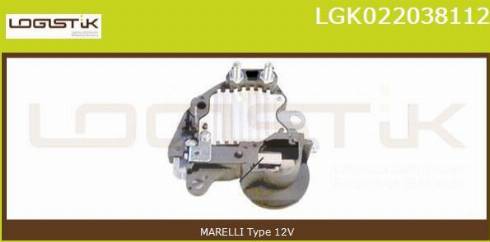 LGK LGK022038112 - Voltage regulator, alternator autospares.lv