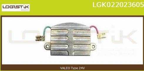 LGK LGK022023605 - Voltage regulator, alternator autospares.lv