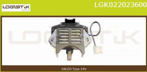 LGK LGK022023600 - Voltage regulator, alternator autospares.lv