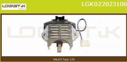 LGK LGK022023106 - Voltage regulator, alternator autospares.lv
