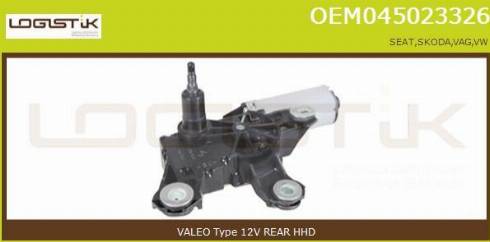 LGK OEM045023326 - Wiper Motor autospares.lv