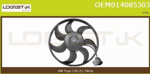 LGK OEM014085303 - Fan, radiator autospares.lv