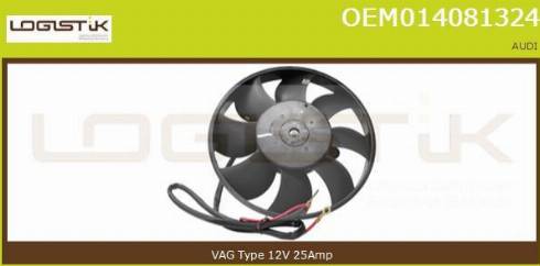 LGK OEM014081324 - Fan, radiator autospares.lv