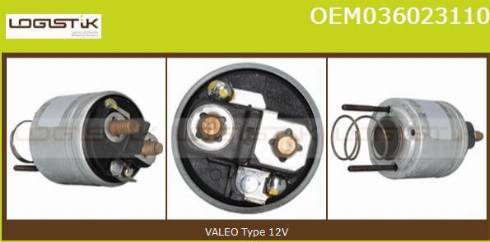 LGK OEM036023110 - Solenoid Switch, starter autospares.lv