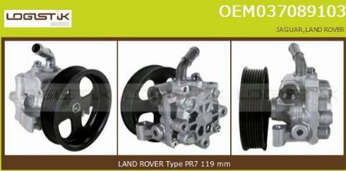 LGK OEM037089103 - Hydraulic Pump, steering system autospares.lv