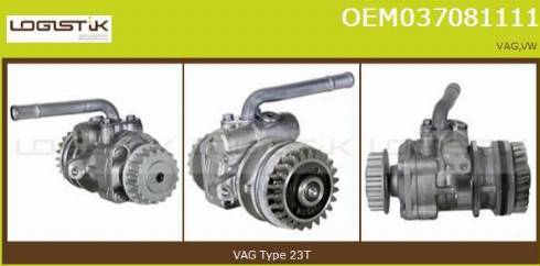 LGK OEM037081111 - Hydraulic Pump, steering system autospares.lv