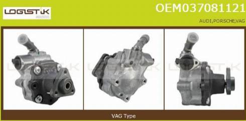 LGK OEM037081121 - Hydraulic Pump, steering system autospares.lv