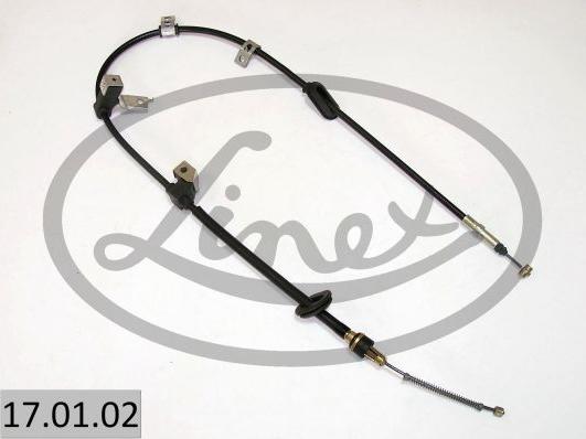 Linex 17.01.02 - Cable, parking brake autospares.lv
