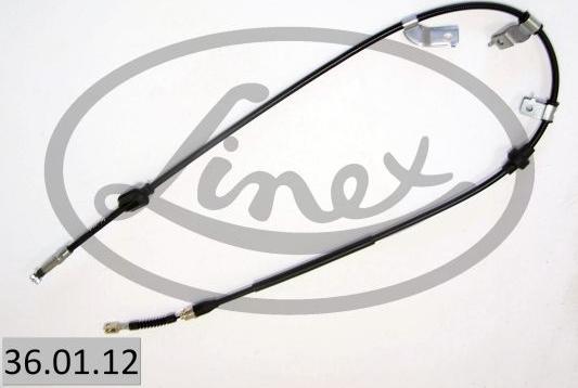Linex 36.01.12 - Cable, parking brake autospares.lv
