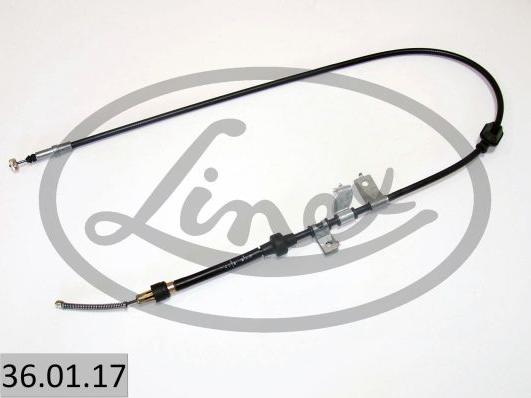 Linex 36.01.17 - Cable, parking brake autospares.lv