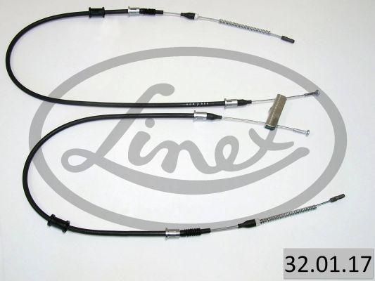 Linex 32.01.17 - Cable, parking brake autospares.lv