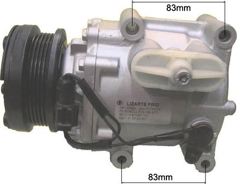 Lizarte 81.05.00.001 - Compressor, air conditioning autospares.lv