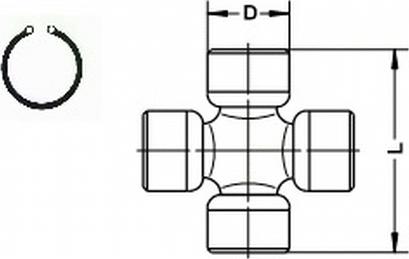 Löbro U100 - Flexible disc, propshaft joint autospares.lv