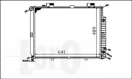 Loro 054-017-0045 - Radiator, engine cooling autospares.lv