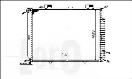 Loro 054-017-0010 - Radiator, engine cooling autospares.lv