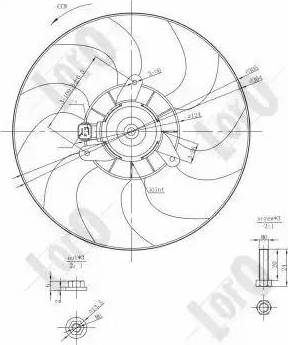 Loro 009-014-0003 - Fan, radiator autospares.lv