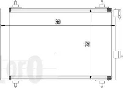 Loro 009-016-0009 - Condenser, air conditioning autospares.lv