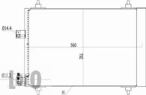 Loro 009-016-0010 - Condenser, air conditioning autospares.lv