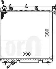 Loro 009-017-0047 - Radiator, engine cooling autospares.lv