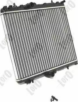 Loro 009-017-0011 - Radiator, engine cooling autospares.lv