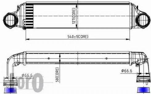 Loro 004-018-0001 - Intercooler, charger autospares.lv