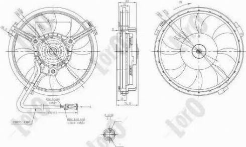 Loro 003-014-0011 - Fan, radiator autospares.lv
