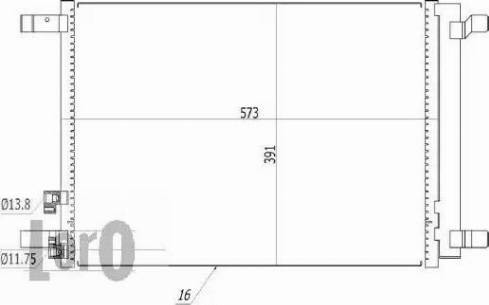 Loro 003-016-0024 - Condenser, air conditioning autospares.lv