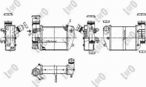 Loro 003-018-0012 - Intercooler, charger autospares.lv