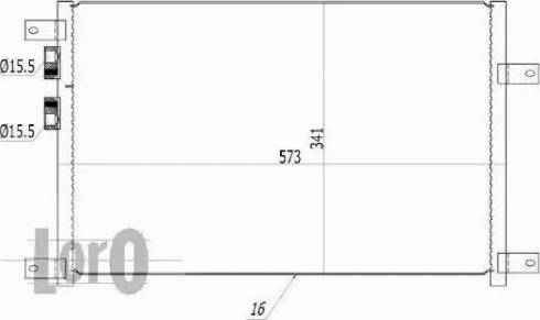 Loro 002-016-0003 - Condenser, air conditioning autospares.lv