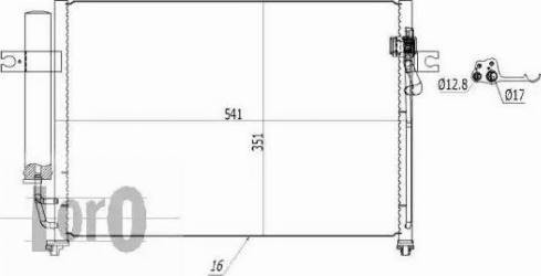 Loro 019-016-0013 - Condenser, air conditioning autospares.lv