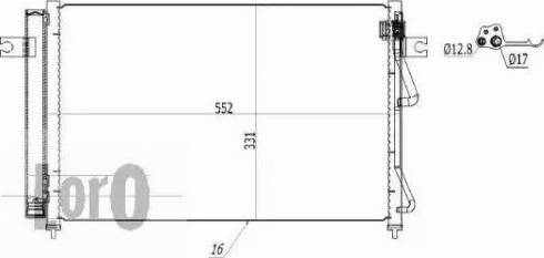 Loro 019-016-0025 - Condenser, air conditioning autospares.lv