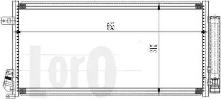 Loro 016-016-0031 - Condenser, air conditioning autospares.lv