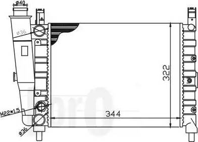 Loro 016-017-0047 - Radiator, engine cooling autospares.lv