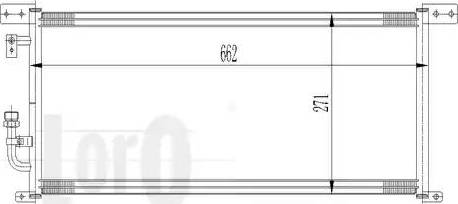 Loro 017-016-0003 - Condenser, air conditioning autospares.lv