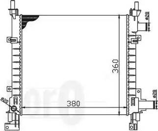 Loro 017-017-0003 - Radiator, engine cooling autospares.lv