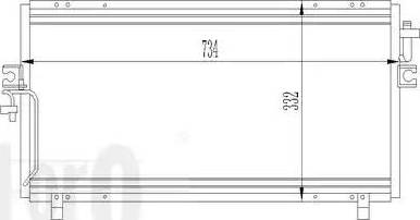 Loro 035-016-0002 - Condenser, air conditioning autospares.lv