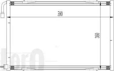 Loro 038-016-0011 - Condenser, air conditioning autospares.lv