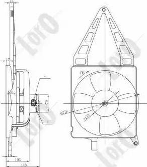 Loro 037-014-0023 - Fan, radiator autospares.lv