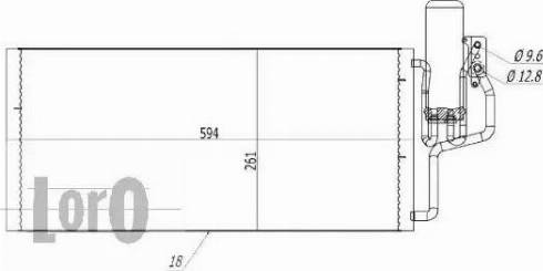 Loro 037-016-0044 - Condenser, air conditioning autospares.lv