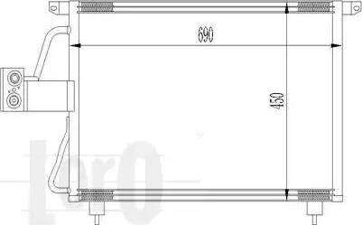 Loro 037-016-0005 - Condenser, air conditioning autospares.lv